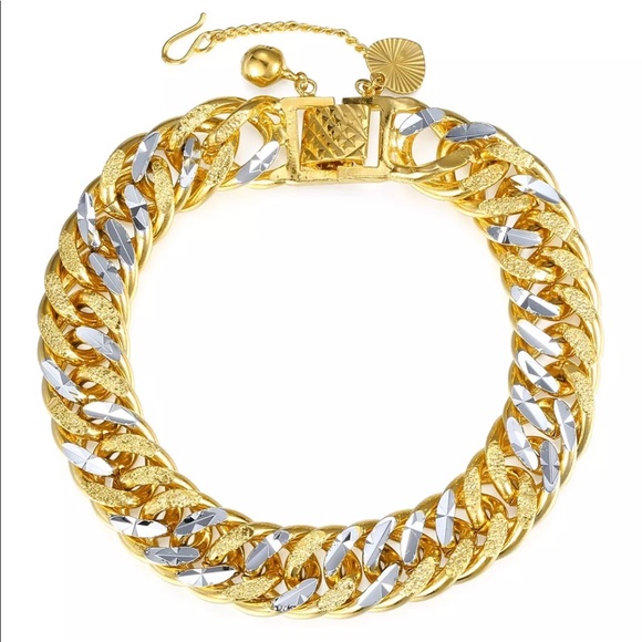 Brand New Cuban link gold filled men's bracelet - Picture 3 of 8